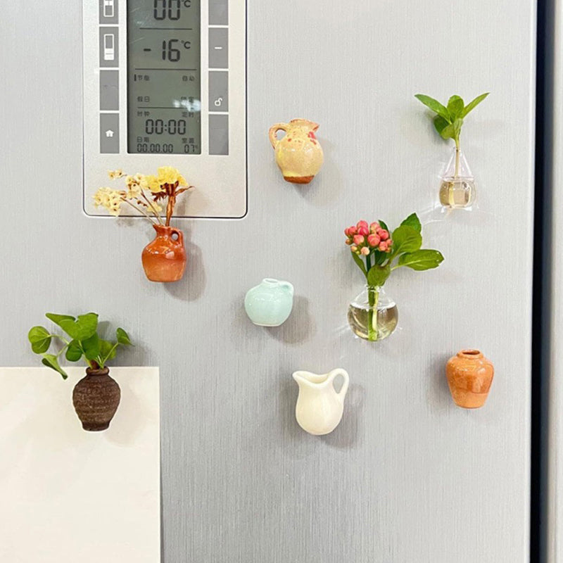 0002.冷蔵庫用ミニ花瓶マグネッ