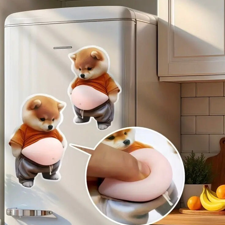 0008.コーギー犬デザイン シリコン製 防撞クッション