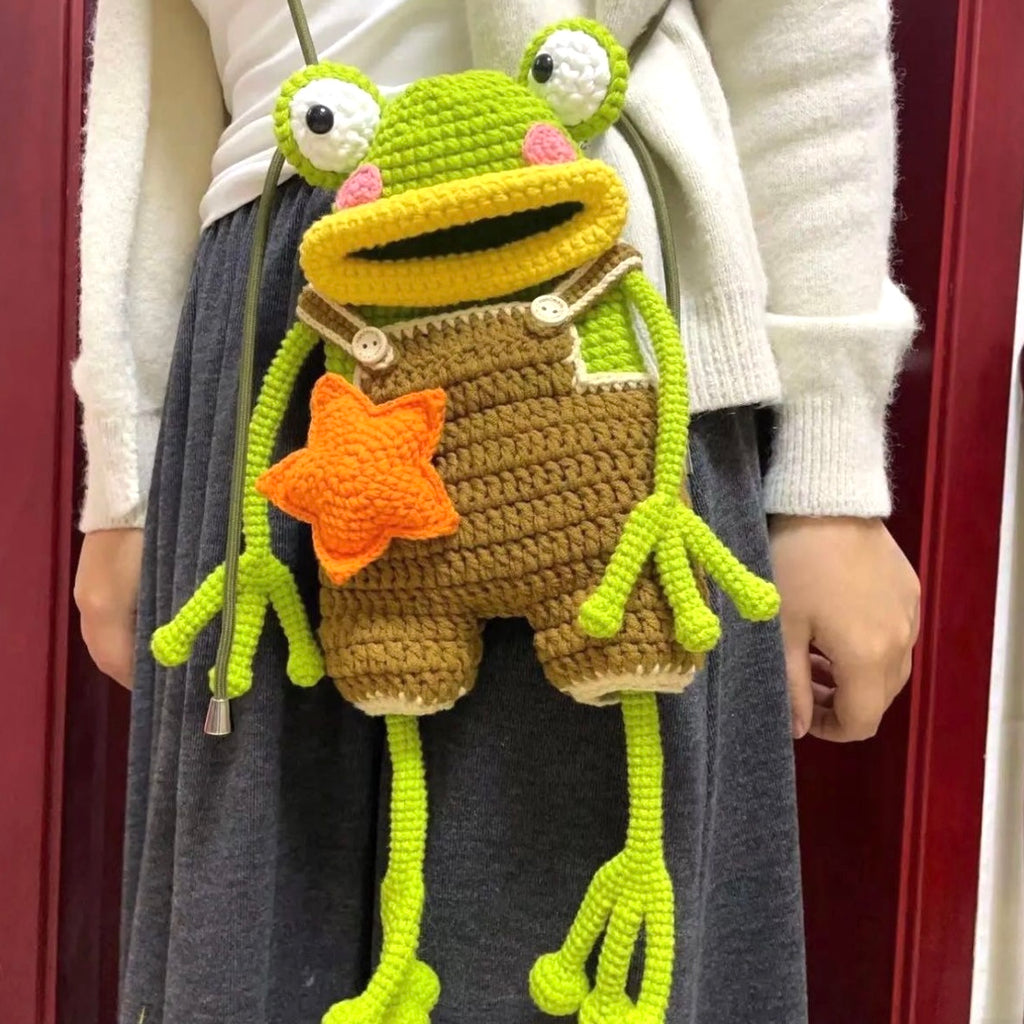 CP0002.Big Mouth Frog Crossbody Bag – Casual & Versatile