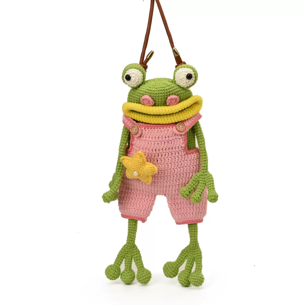 CP0002.Big Mouth Frog Crossbody Bag – Casual & Versatile