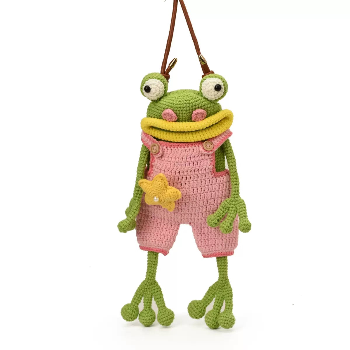 CP0002.Big Mouth Frog Crossbody Bag – Casual & Versatile