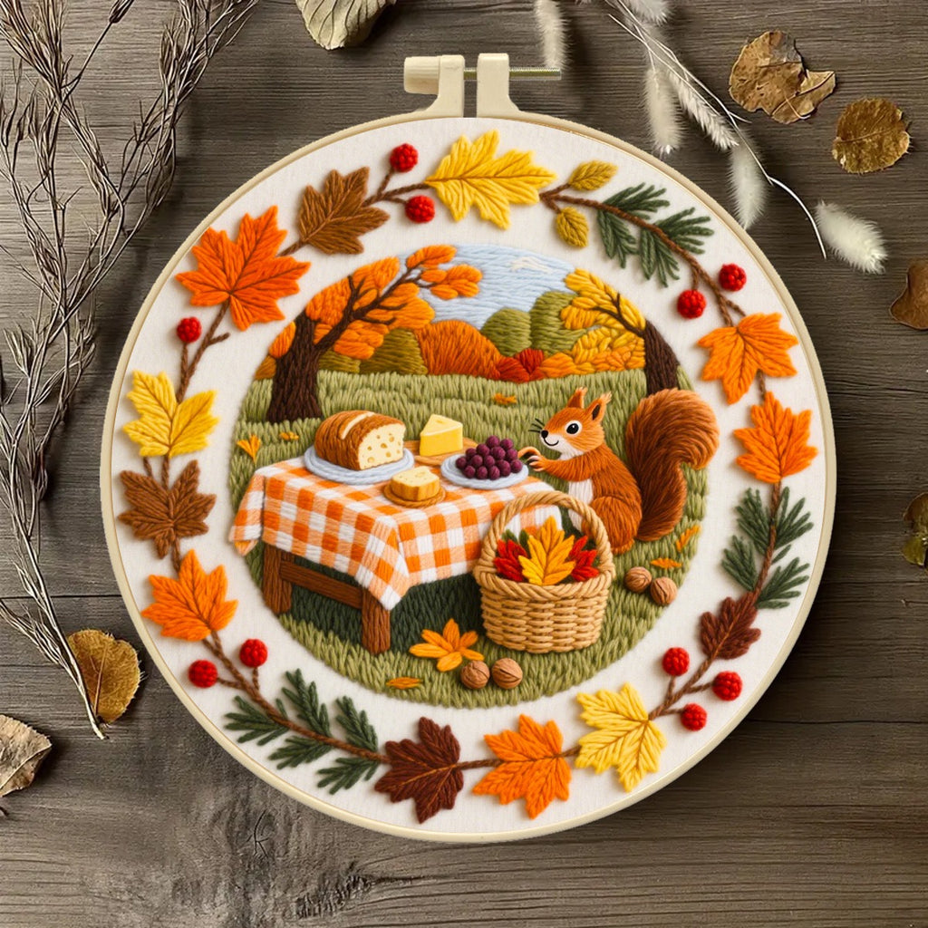 CLB0003.Autumn Series Embroidery DIY Kit(unfinished item)