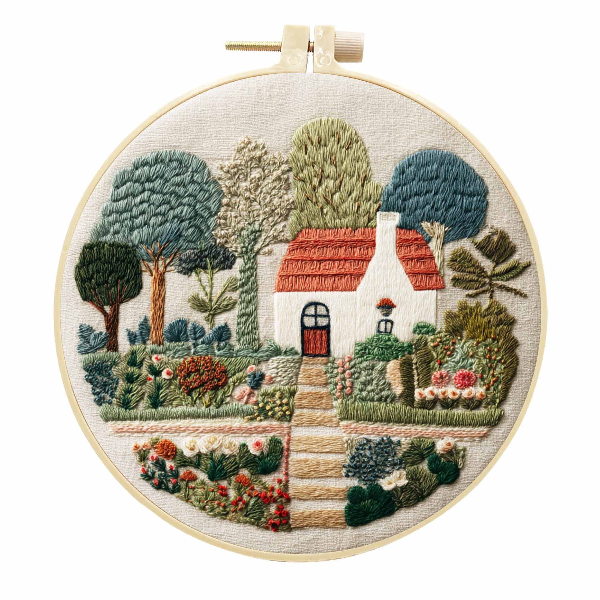 CLB0008.Countryside Home Embroidery DIY Kit(unfinished item)