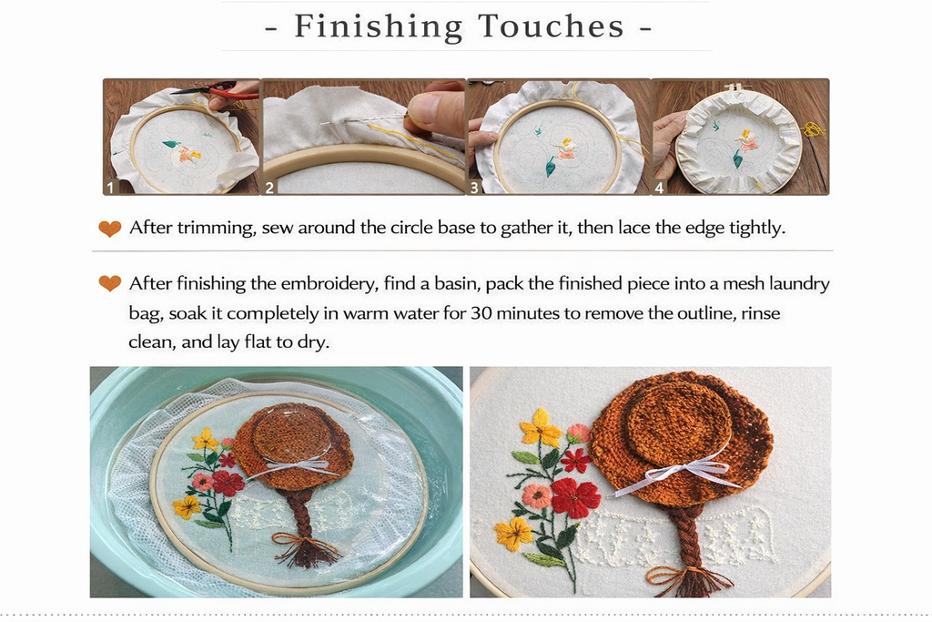 CLB0007.Bird Hand Embroidery DIY Kit – 3D Floral Stitch Craft Set(unfinished item)