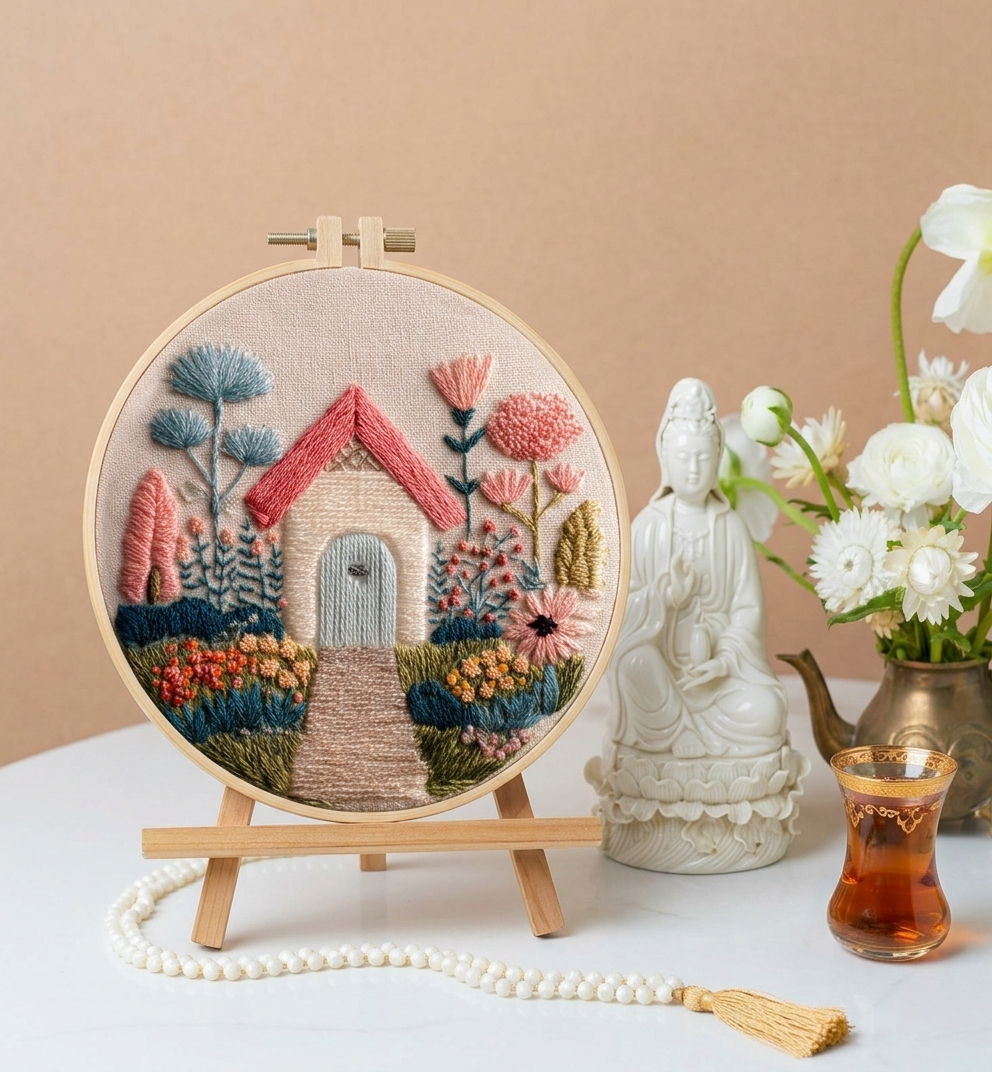 CLB0008.Countryside Home Embroidery DIY Kit(unfinished item)