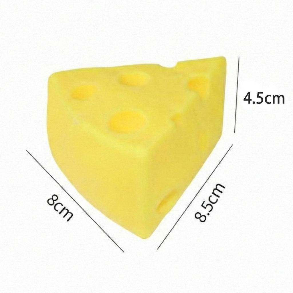 0007.【癒やしのむにむに】本物そっくり！チーズ型スクイーズ ストレス発散・リラックスに最適